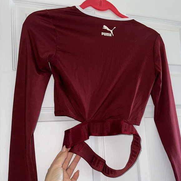 Puma Burgundy crop top - XS - Picture 11 of 13
